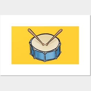 Blue drum Posters and Art